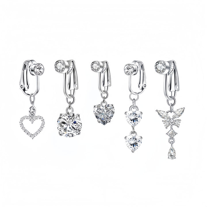 Fake Belly Button Ring Clip On for Daily Wear