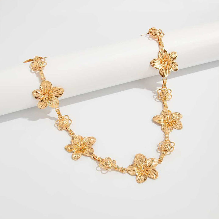 Floral Waist Chain Holiday Dress Accessory