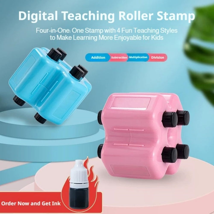 Math Stamp Roller 4 in 1 Practice Tool