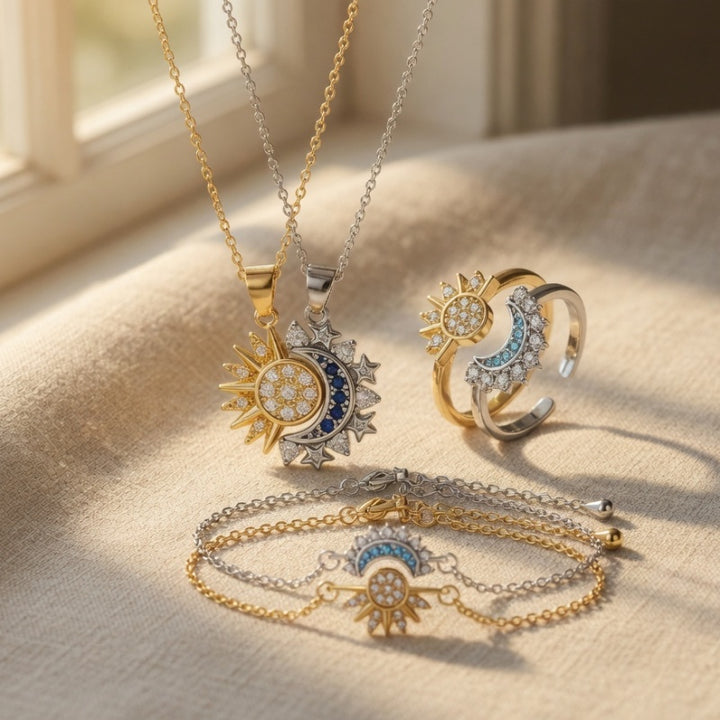 Sun &amp; Moon Magnetic Jewelry Set