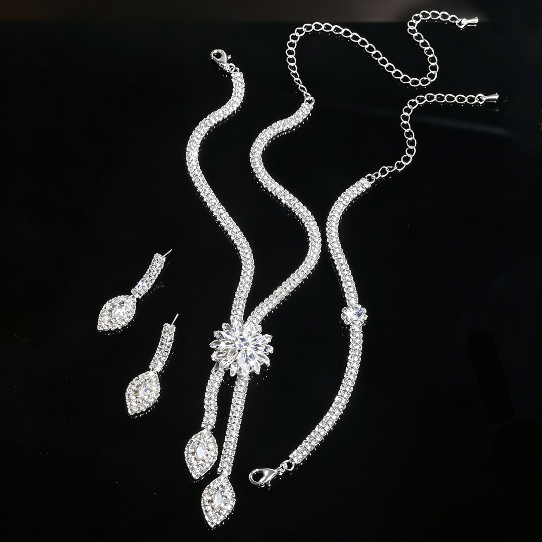 Floral Jewelry Set Statement Wedding