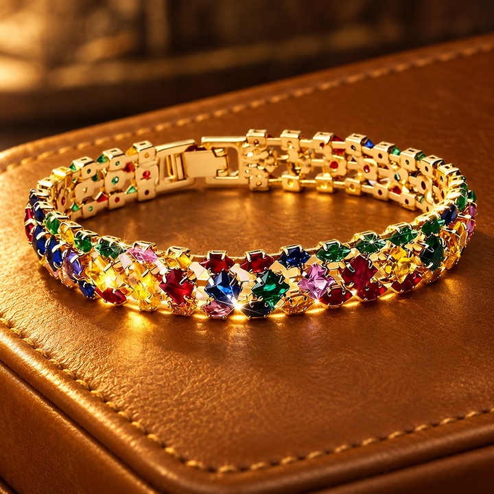 Bohemian Geometric Zirconia Bracelet