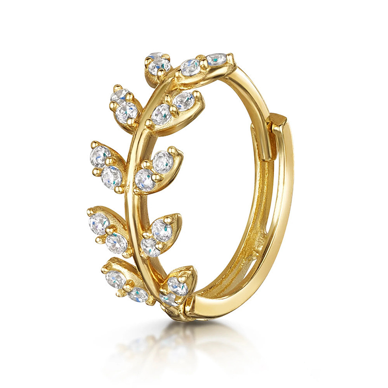 Multi Style Zircon Huggie Hoop Cartilage Piercing Earrings for Women