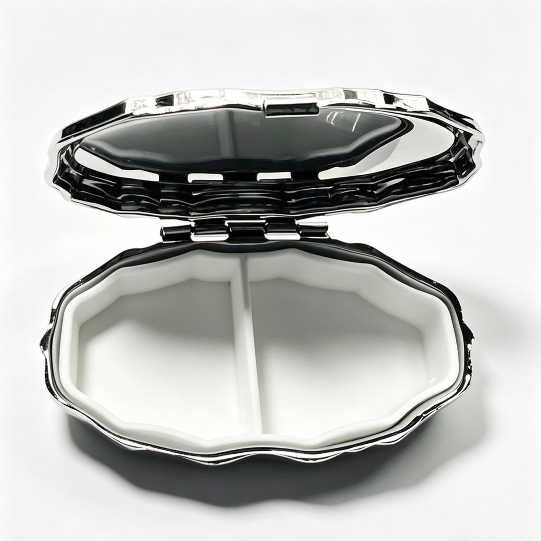 Skeleton Coffin Shaped Divided Jewelry Storage Ring Case