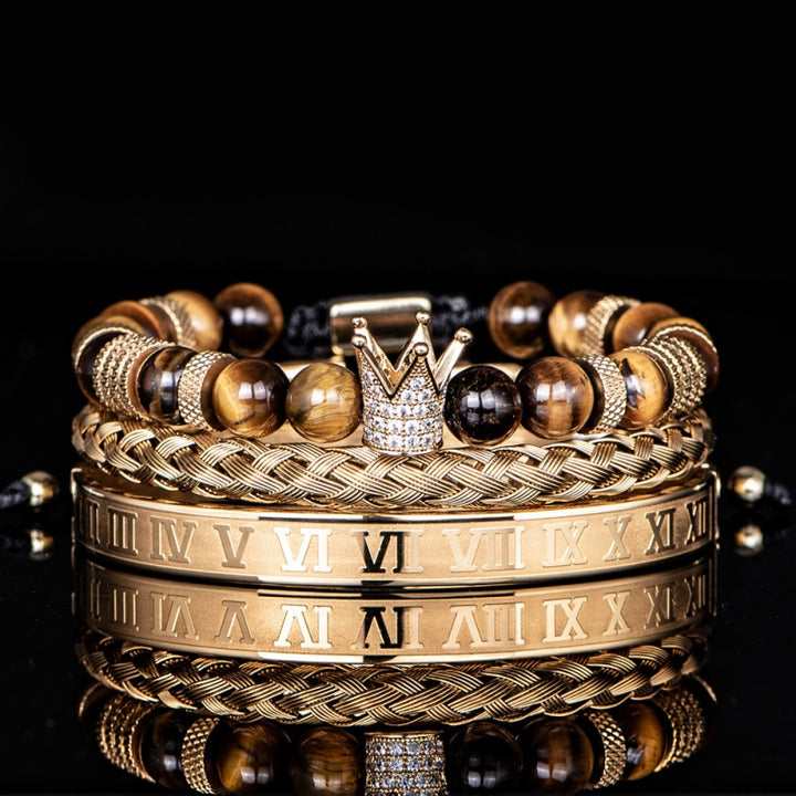 Royal Crown Bracelet Stack Set