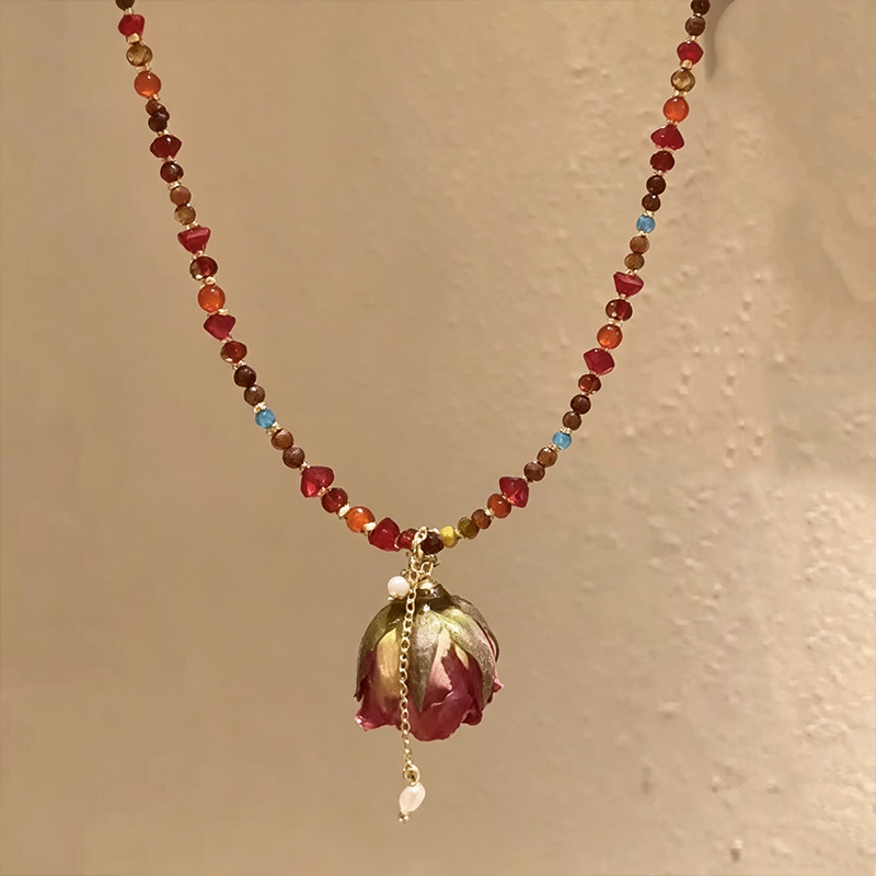 Everlasting Rose Necklace