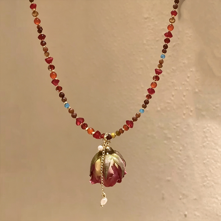 Everlasting Rose Necklace