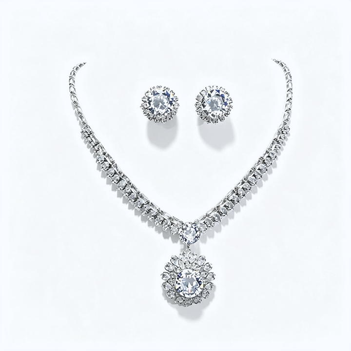 Sun Circle Jewelry Set Luxury Party Look