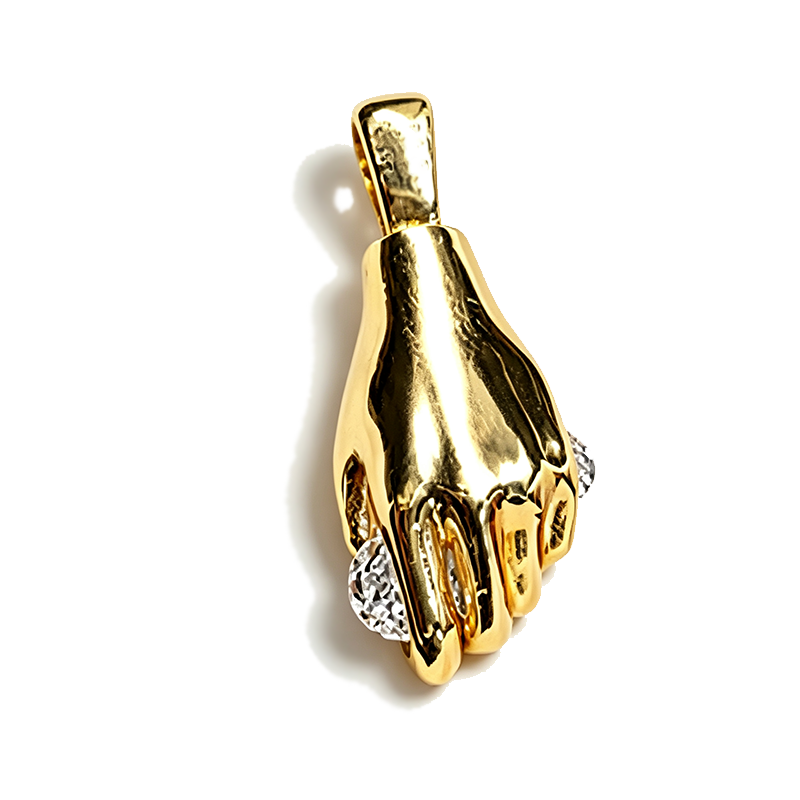 Hand of Fate Zircon Pendant Necklace