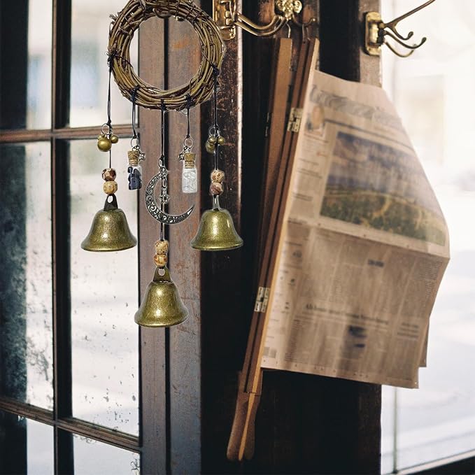 Spooky Halloween Metal Bell Window Hanging Accent