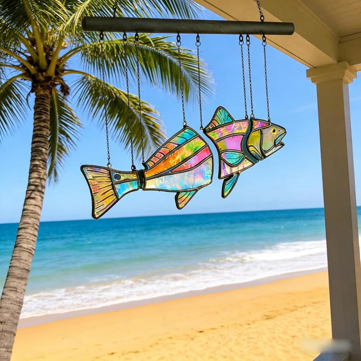 Stained Red Drum Fish Suncatcher
