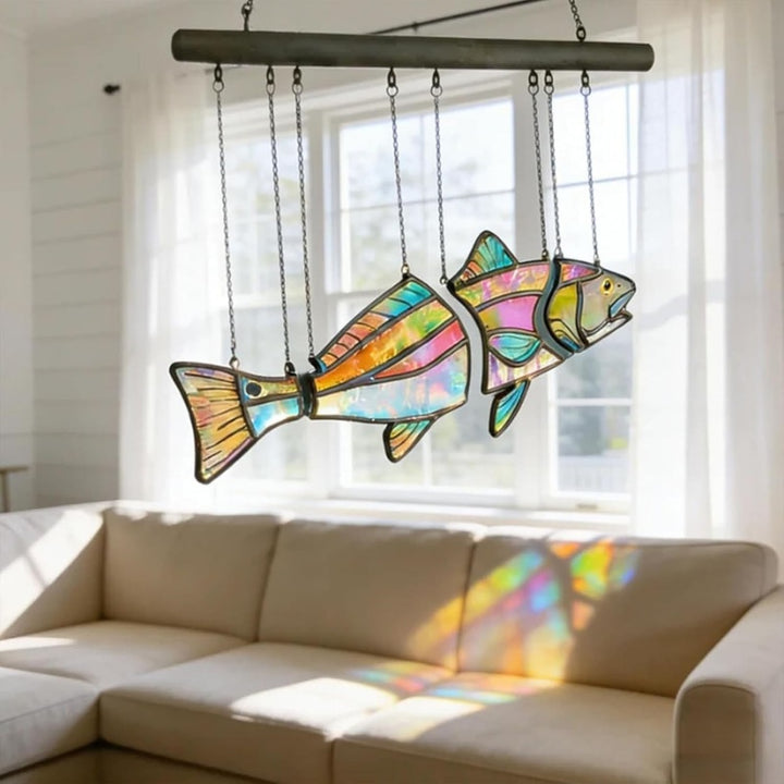 Stained Red Drum Fish Suncatcher