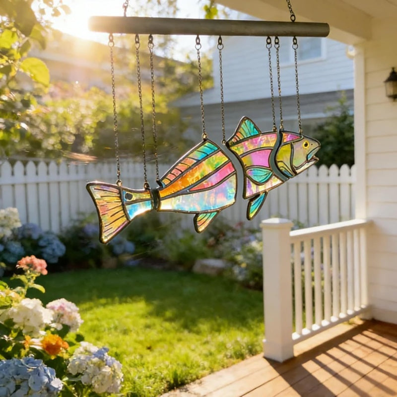 Stained Red Drum Fish Suncatcher