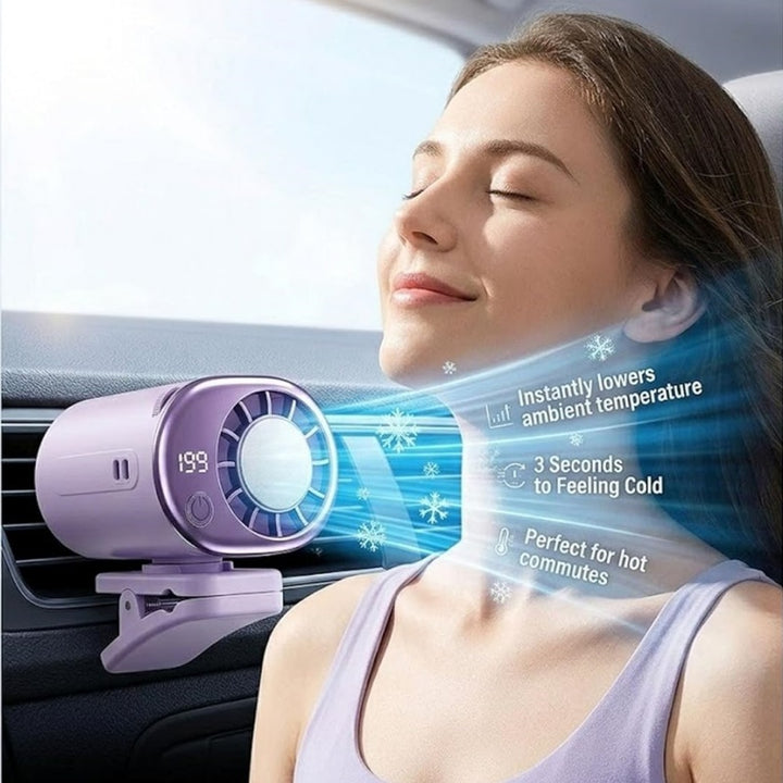Clip on Air Conditioner Fan with LED Display