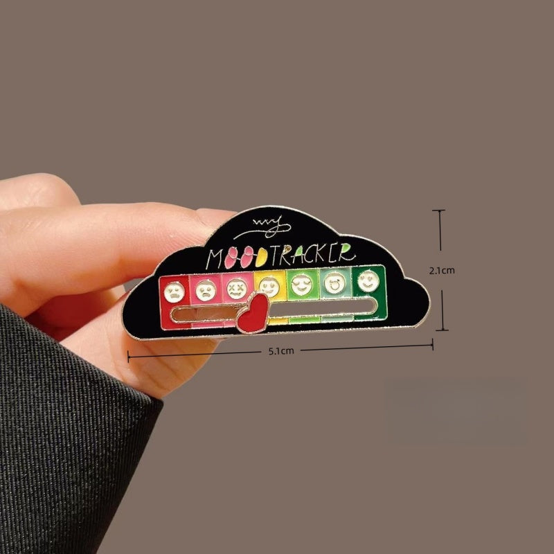 Social Battery Slider Pin Mood Brooch