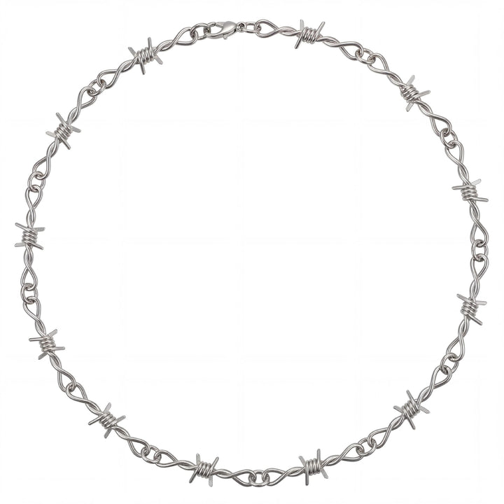 Unisex Titanium Steel Thorn Chain Necklace