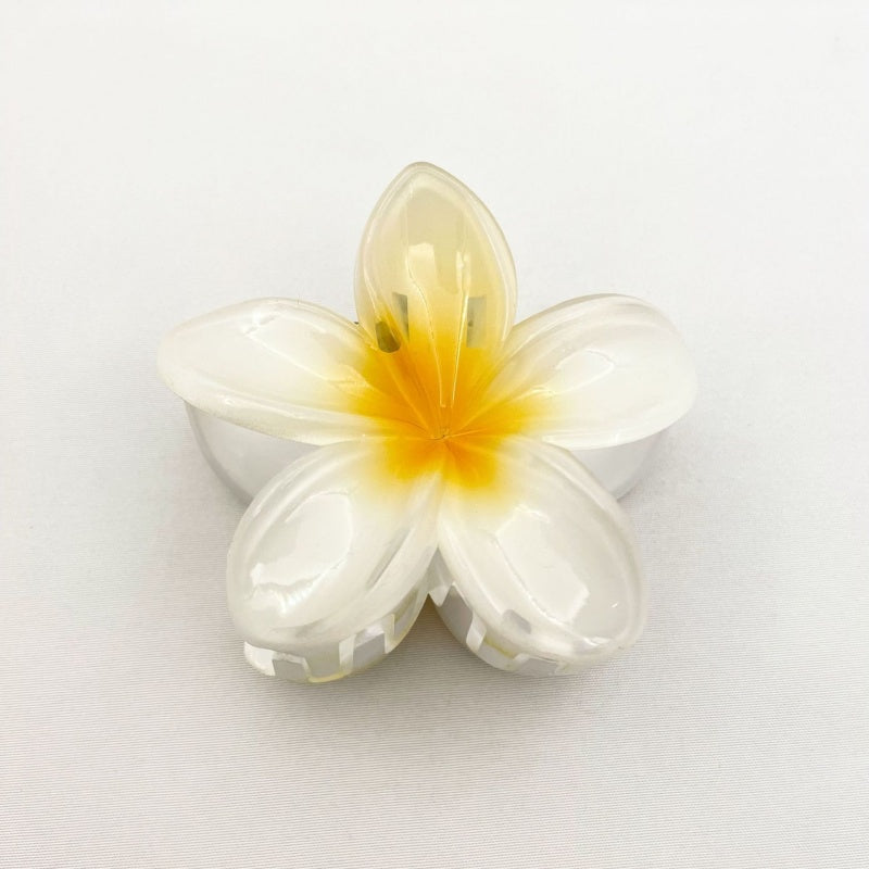 Plumeria Flower Hair Clip Beach Style