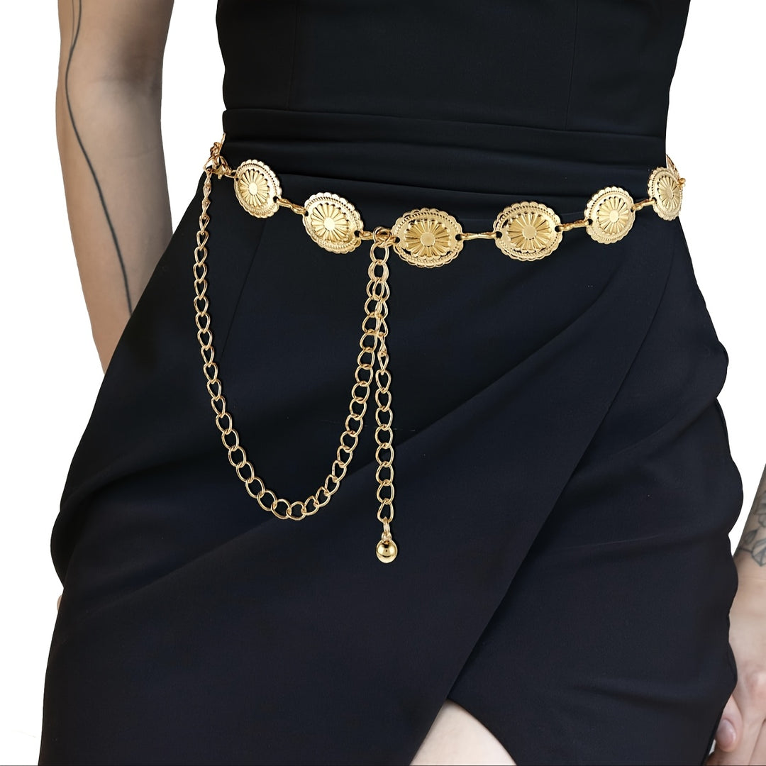 Dress Matching Floral Waist Chain
