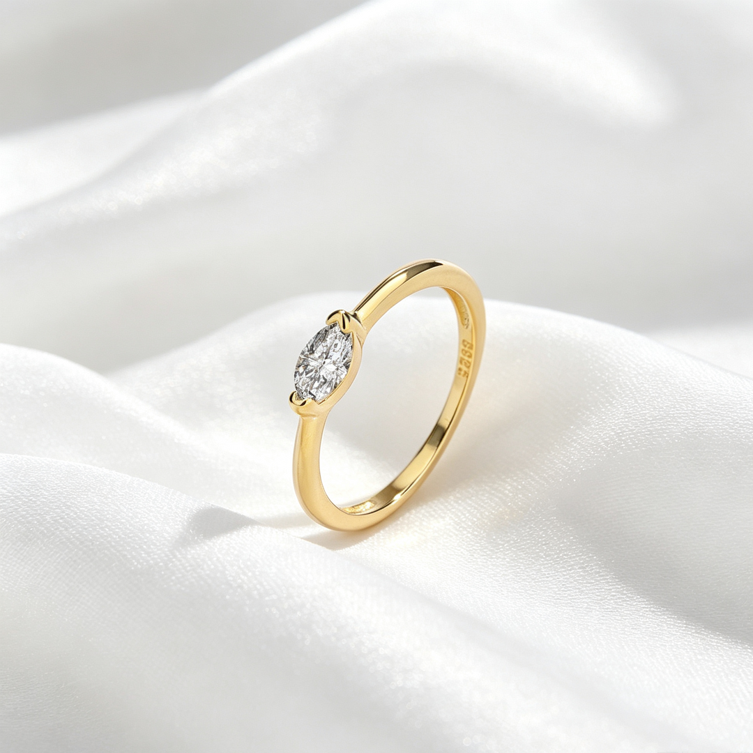 Marquise Moissanite Ring for Everyday Wear