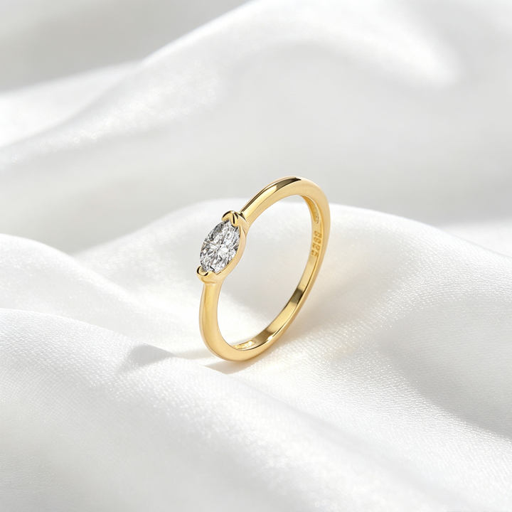 Marquise Moissanite Ring for Everyday Wear