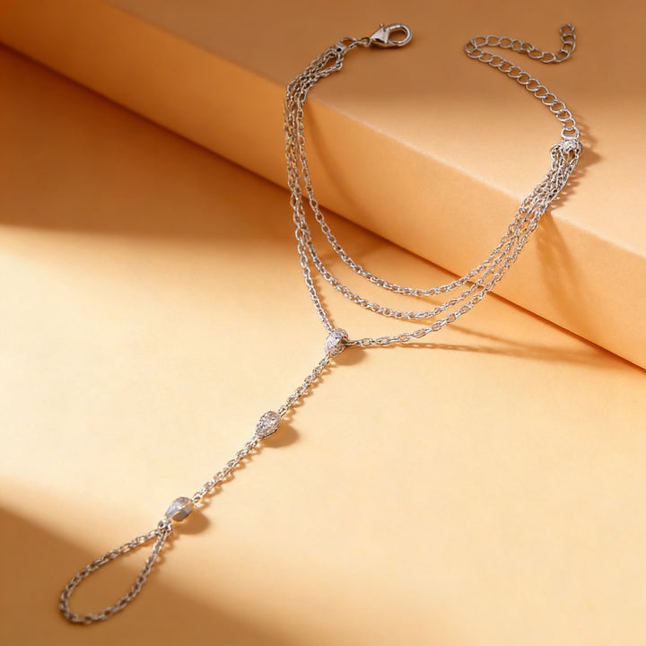 Hand Chain Ring Combo Layered Daily Hand Accessory