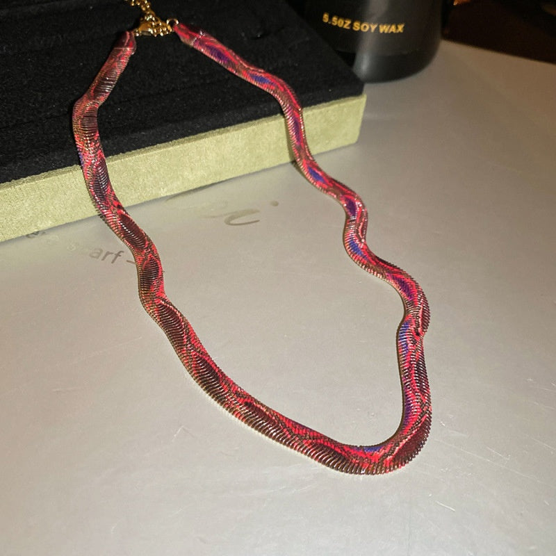 Patterned Woven Necklace for Everyday Wear