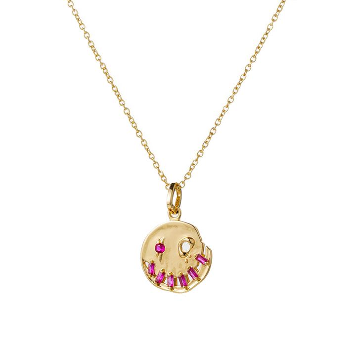 Birthstone Pumpkin Halloween Necklace
