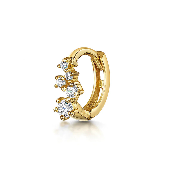 Multi Style Zircon Huggie Hoop Cartilage Piercing Earrings for Women
