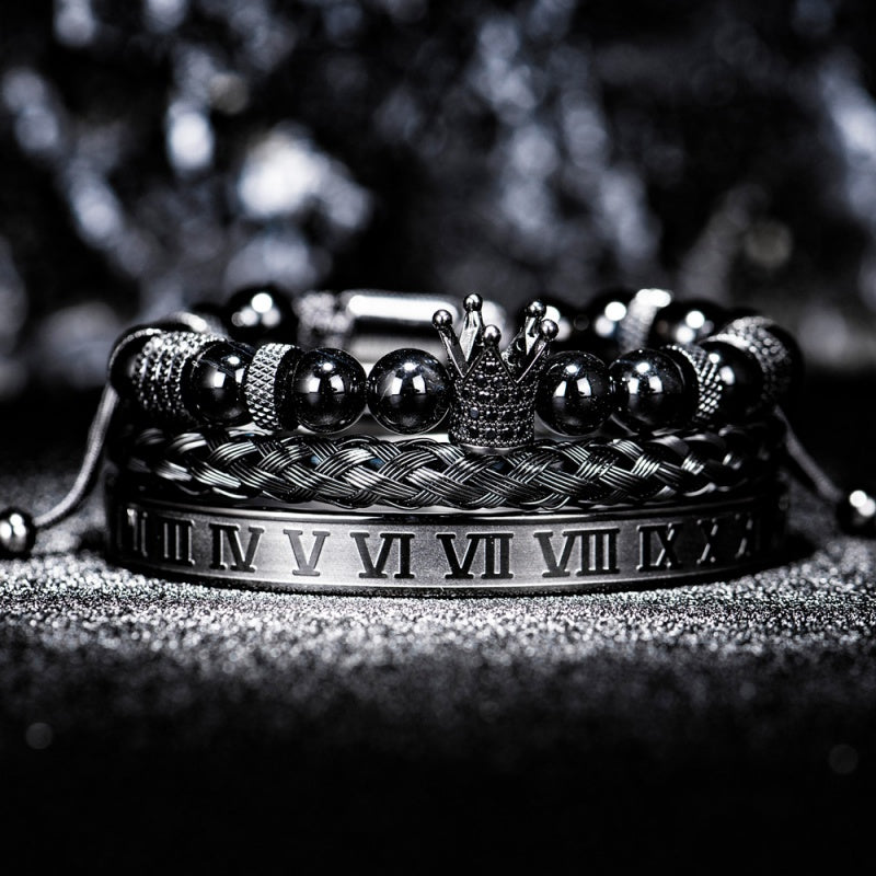 Royal Crown Bracelet Stack Set