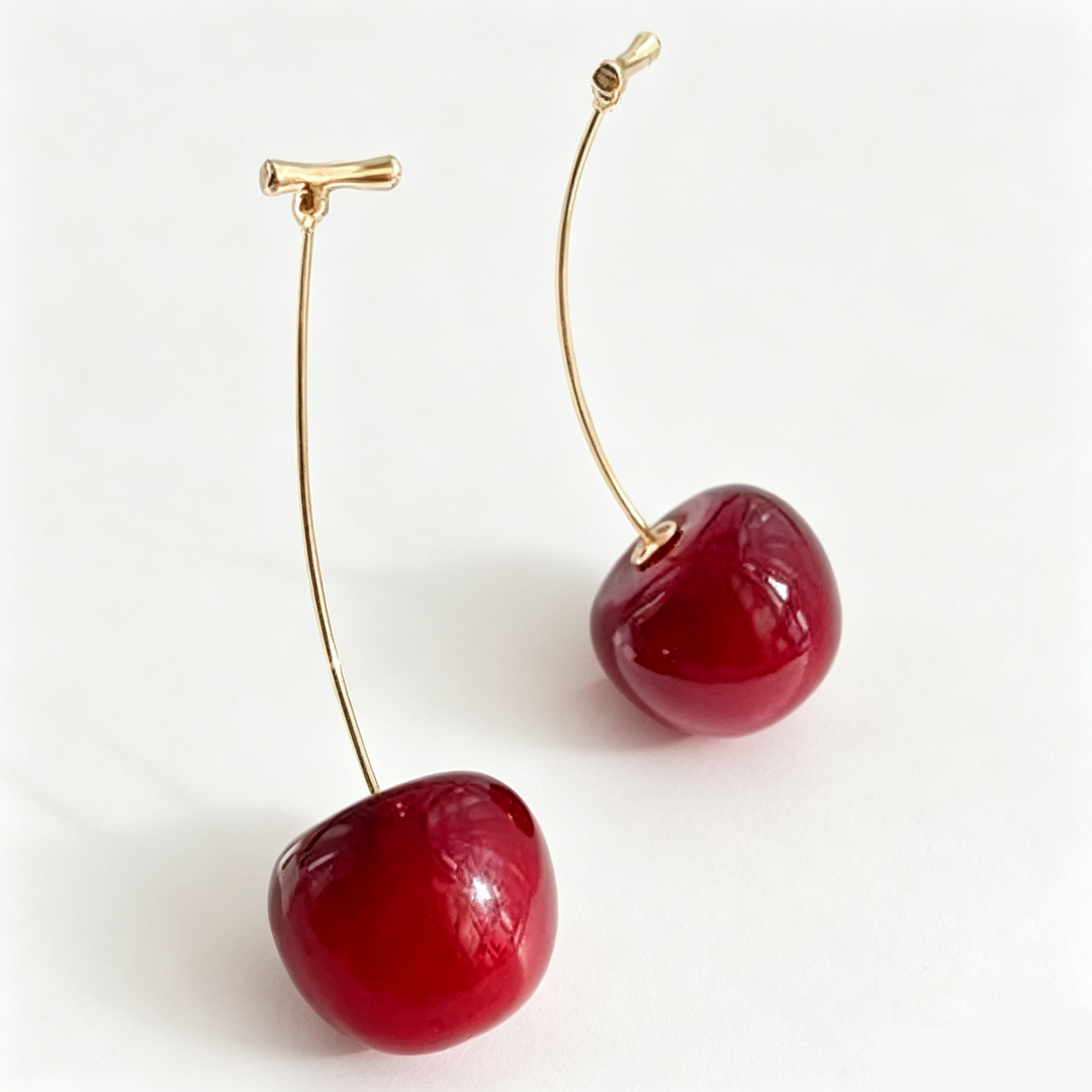 Cherry Drop Earrings
