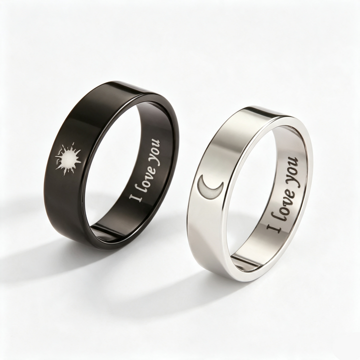 Glow Moon Sun Couple Jewelry Set