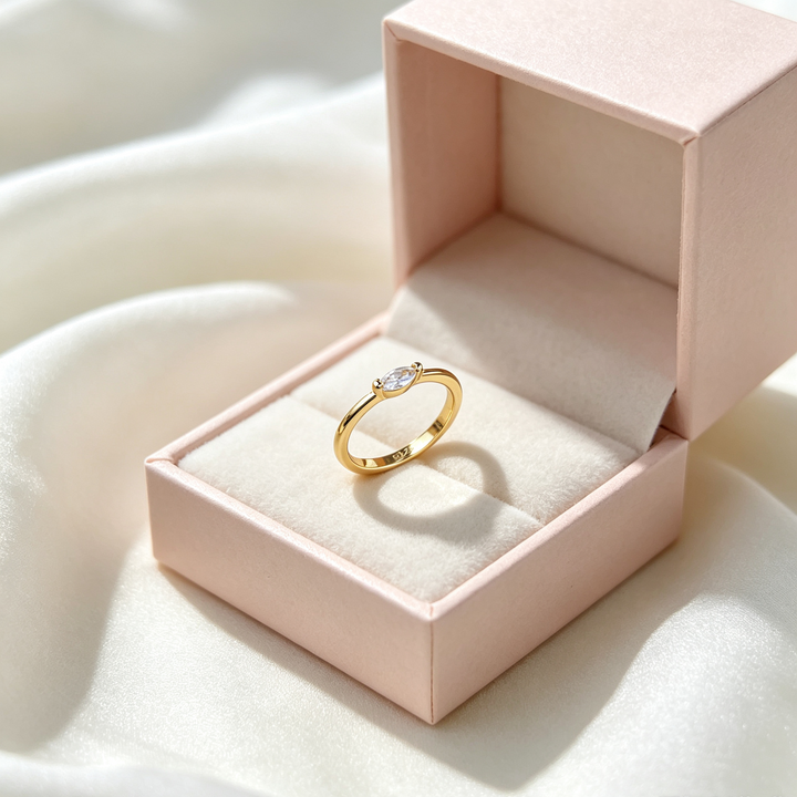 Marquise Moissanite Ring for Everyday Wear