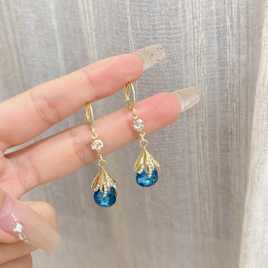 Teardrop Zircon Dangle Drop Earrings