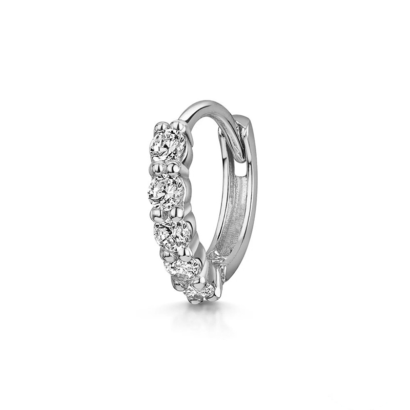 Multi Style Zircon Huggie Hoop Cartilage Piercing Earrings for Women