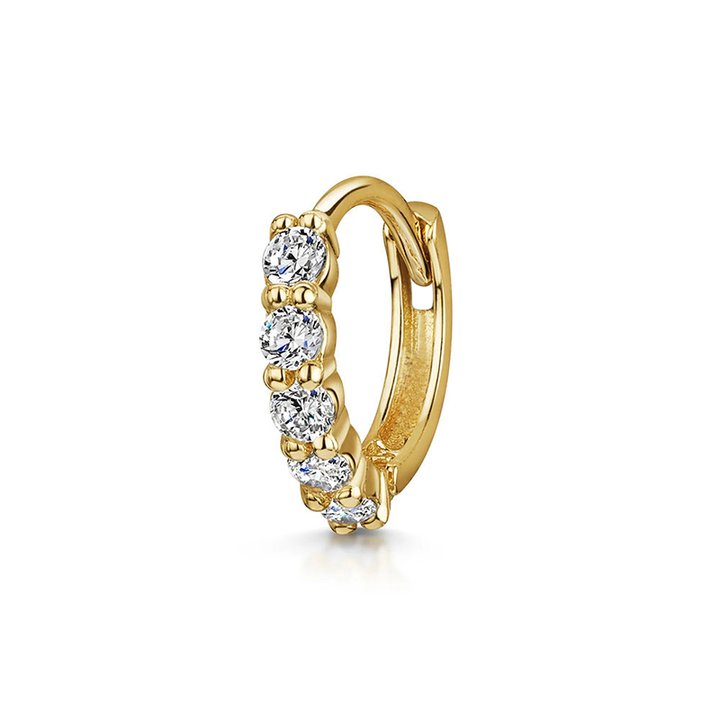Multi Style Zircon Huggie Hoop Cartilage Piercing Earrings for Women