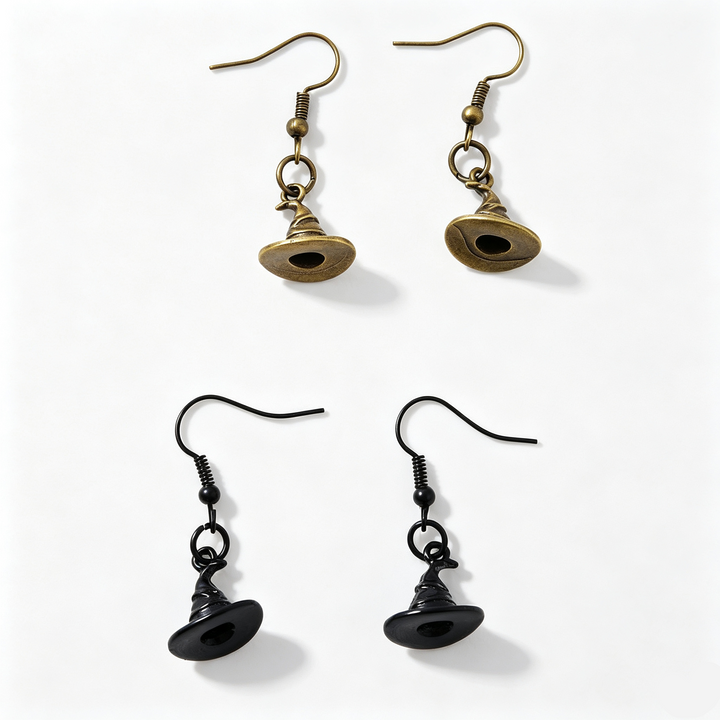 Witch Hat Halloween Dangle Earrings