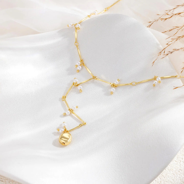 Pearl Y Necklace Date Night Style