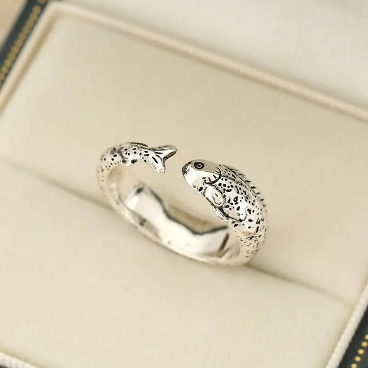 Mackerel Adjustable Opening Animal Shape Ring