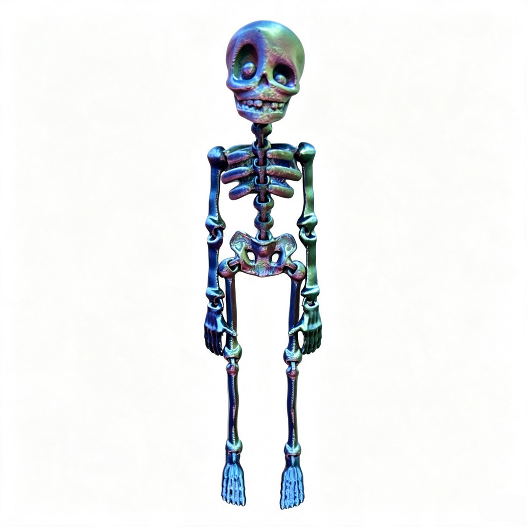 Articulated Skeleton Halloween Fridge Magnet