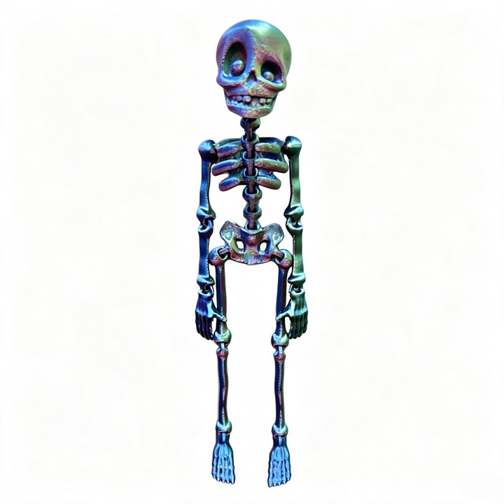 Articulated Skeleton Halloween Fridge Magnet