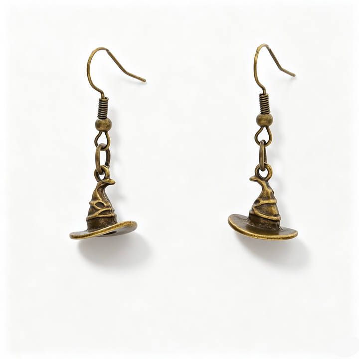 Witch Hat Halloween Dangle Earrings