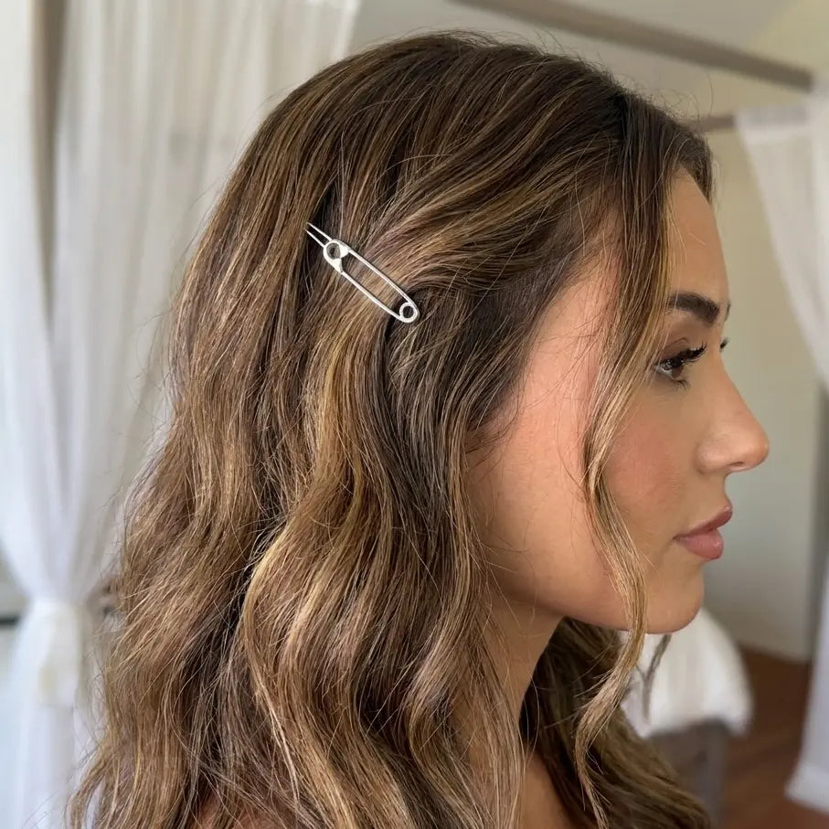 Safety Pin Hair Clips Minimal Everyday Accessory