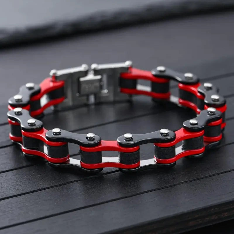 Stainless Steel Bike Chain Bracelet