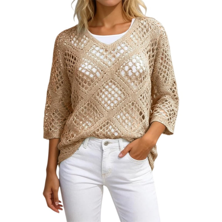 Boho Crochet Hollow Out Beach Top