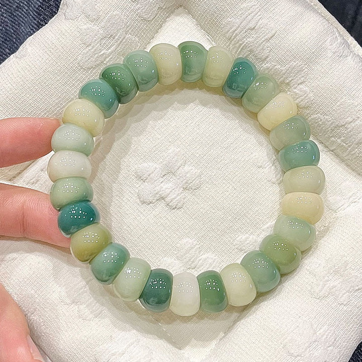 Natural Stone Bead Bracelet Calming Style