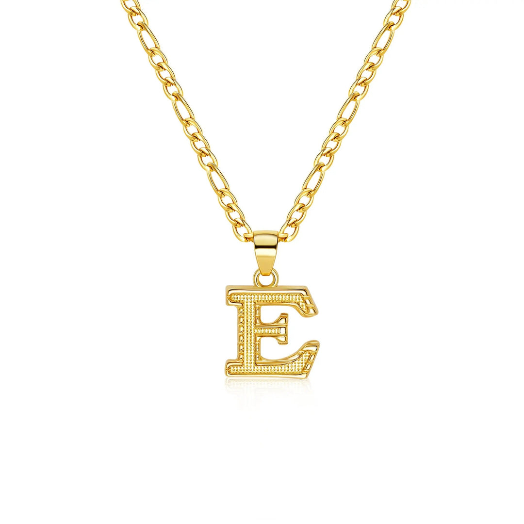26 Letter Pendant Titanium Steel Necklace