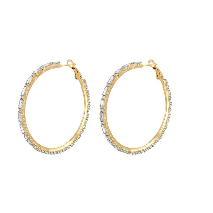 Baguette Hoop Earrings Everyday Luxury