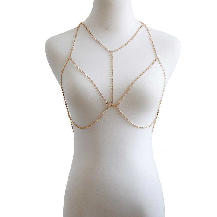 Layered Crystal Body Chain Party Beach Accessory