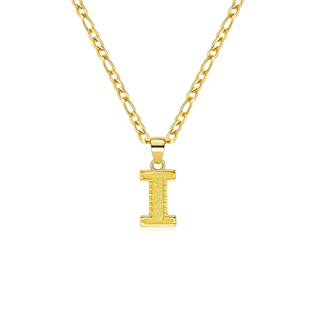 26 Letter Pendant Titanium Steel Necklace