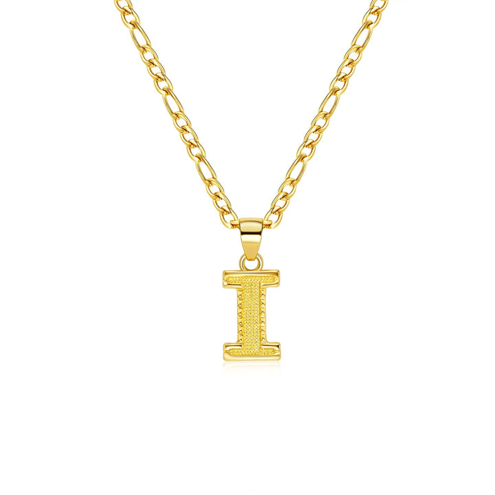 26 Letter Pendant Titanium Steel Necklace